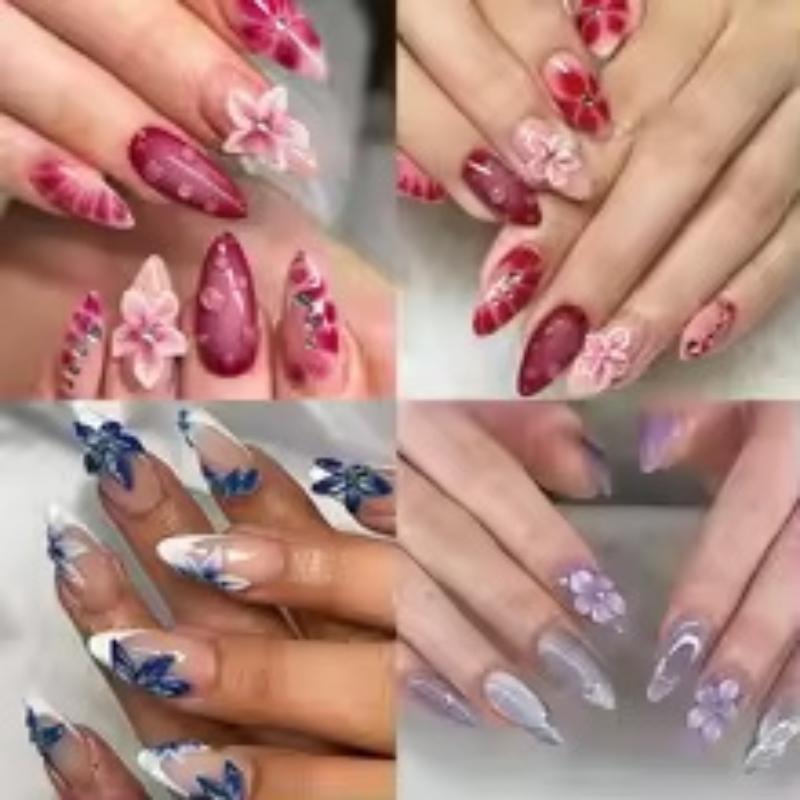 Resin Art Using Flowers - シリコン製3Dハイビスカスフラワーネイルモールド、レジンアート用、多用途DIYネイルデコレーションツール、家庭用サロン用
