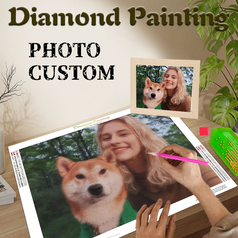 Resin Art Wallpaper - 写真カスタムダイヤモンドペインティング ウォールアート作成 DIYクラフト カスタム写真ダイヤモンドアート カスタム画像 ユニークなギフト