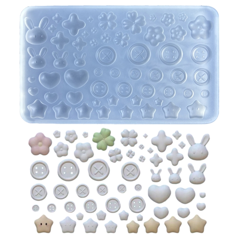 Resin Art Class - 2023 新しい耐久性のあるエポキシ樹脂モールドボタンアクセサリージュエリー鋳型多用途装飾シリコーン金型アートクラス