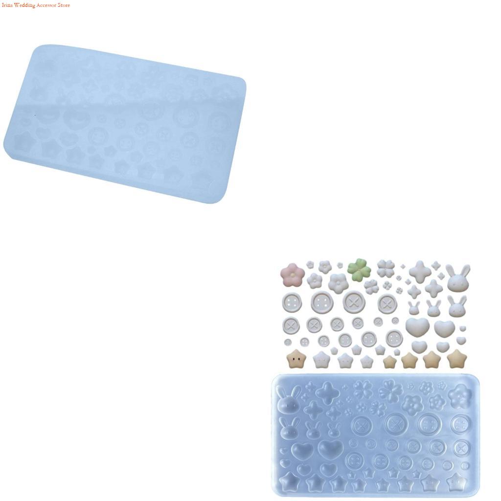 Resin Art Class - E06E 多用途シリコーン鋳造金型ボタンアクセサリー金型多彩な装飾品鋳型ジュエリー作成ツール