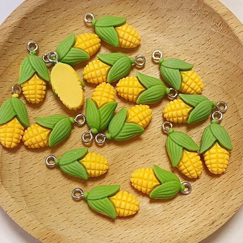 20個入り 面白いミニコーン野菜樹脂チャーム 人工食品ペンダ - Resin Art Materials のレビューと価格