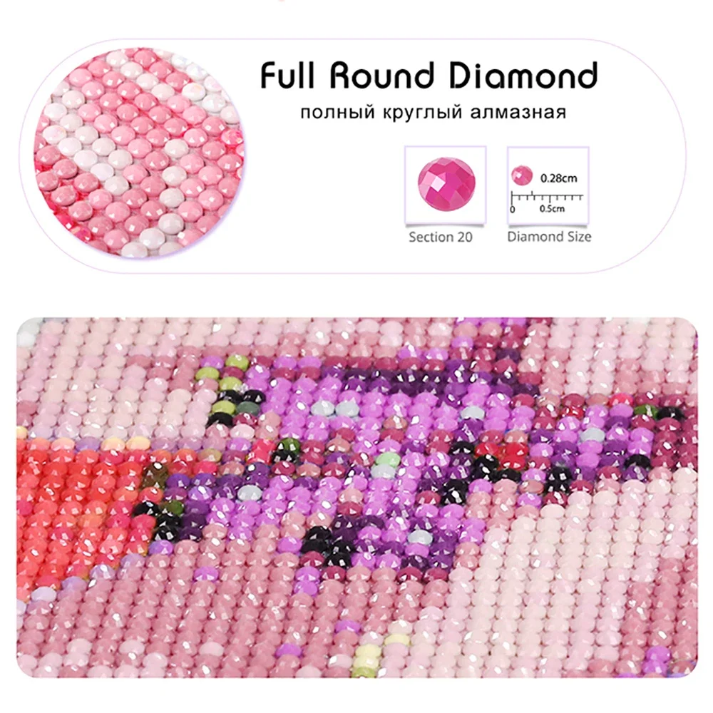 5D ダイヤモンド塗装セットトンボとハチドリフルラウンドライ - Resin Art Wallpaper のレビューと価格