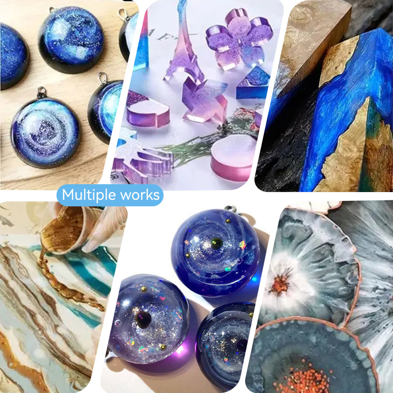 星空エポキシ樹脂顔料 - 5色セット。 DIYジュエリー製作 - Resin Art Epoxy のレビューと価格
