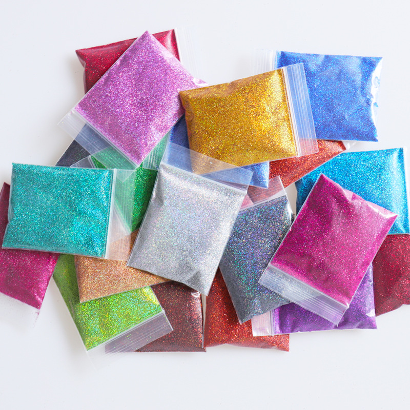 10 グラム/バッグホログラフィックファイングリッターパウダ - Glitter Powder Resin のレビューと価格