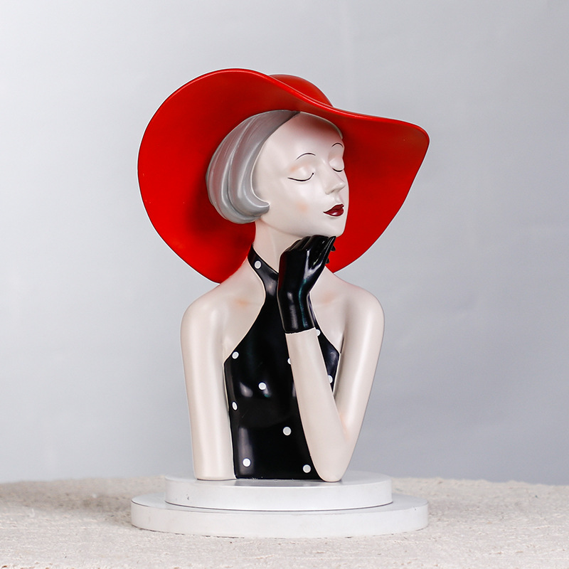 インスタグラム風ガール彫刻 - 北欧風レジン装飾、新居、部屋 - Resin Art Instagram のレビューと価格