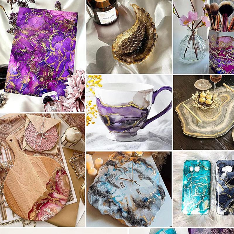 1 セット樹脂顔料キットアートインクアルコール液体着色剤染料 - Resin Art Epoxy のレビューと価格