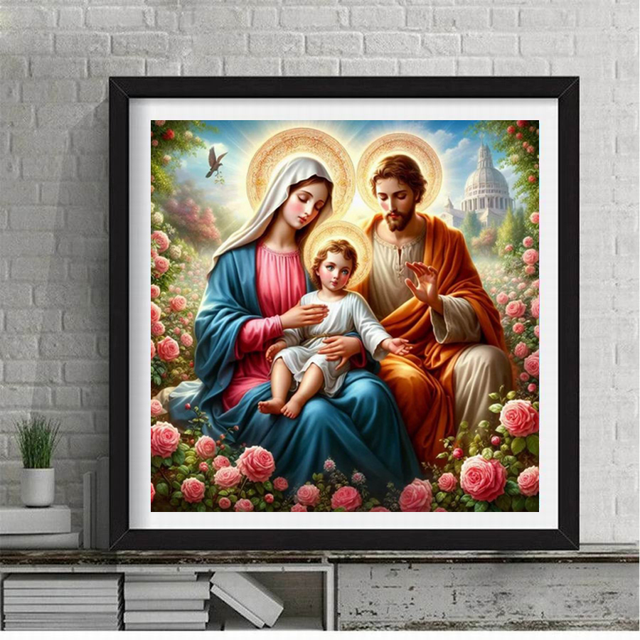 ジェサスマリアモザイク,刺embroidery画像,完全なラ - Resin Art Images のレビューと価格