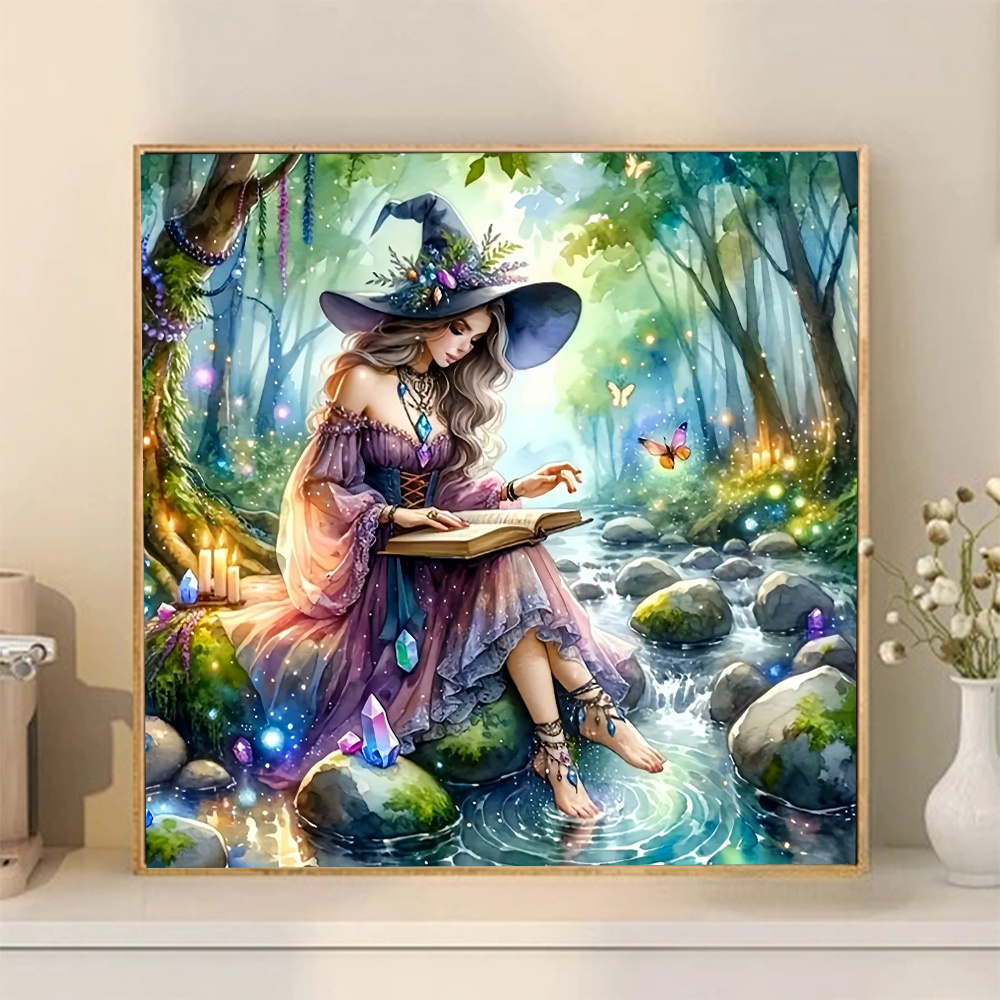 ダイヤモンド絵画Huacan-5d,家の装飾,動物,カエル, - Resin Art Wallpaper のレビューと価格