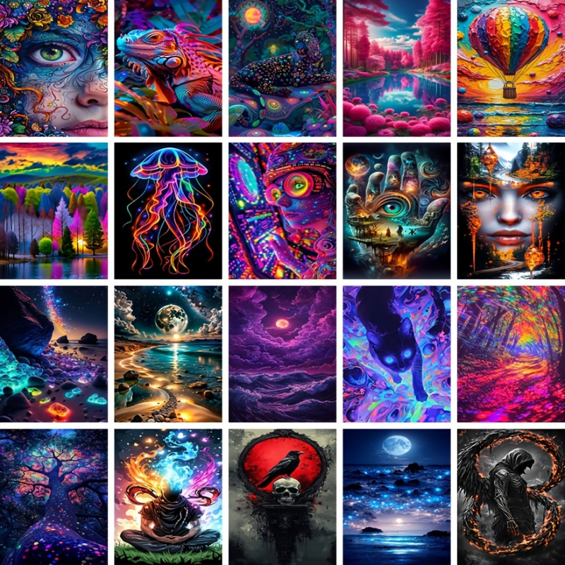 1つのダイヤモンドペインティングセット、主な画像パターンを含 - Resin Art Images のレビューと価格