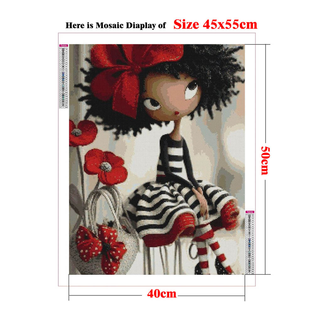 新しい DIY ダイヤモンド絵画現代女性フラワーボックスポス - Resin Art Wallpaper のレビューと価格