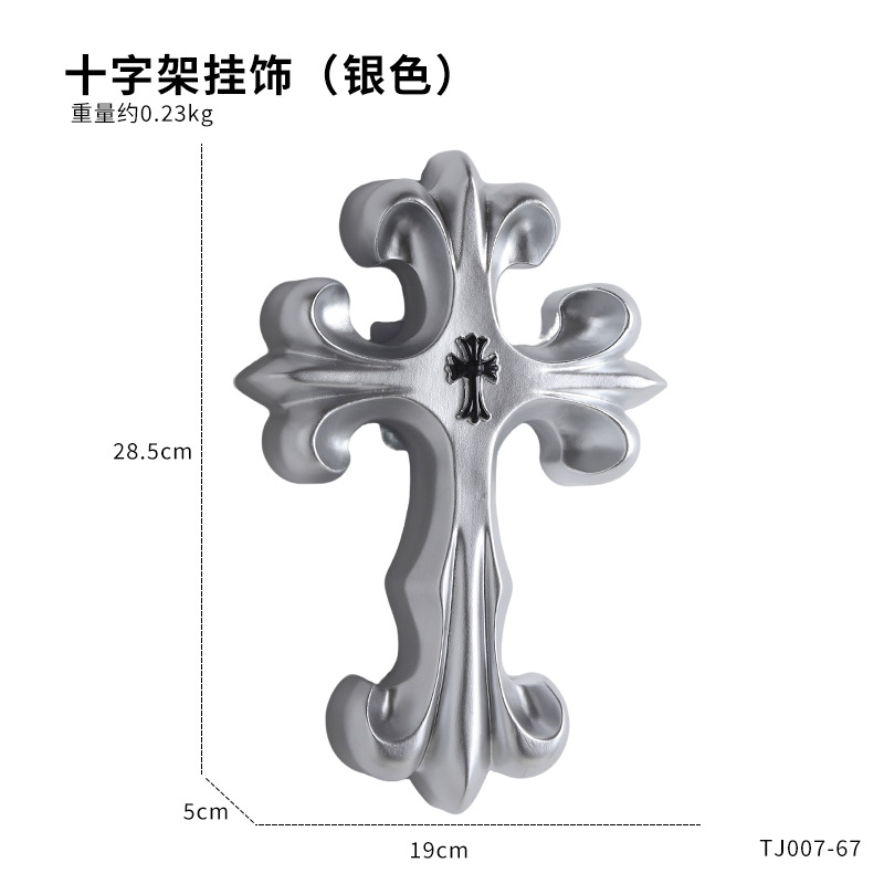 レトロクロス壁飾りゴシックスタイル樹脂製十字架装飾品ヴィンテ - Resin Art Hanging のレビューと価格