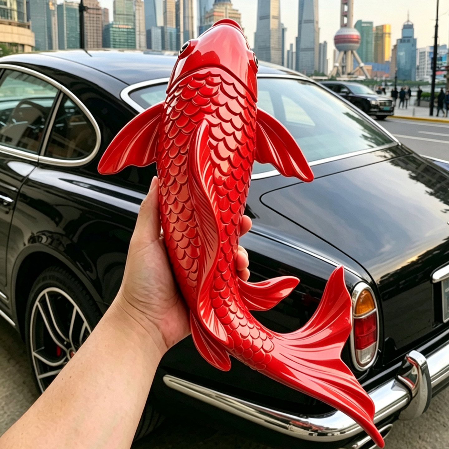 幸運の鯉魚3D壁飾り、樹脂製立体鯉壁掛け、創造的な富風水ホー - Resin Art Hanging のレビューと価格