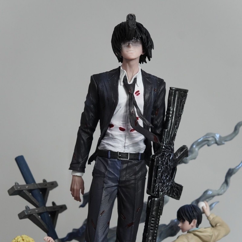 チェーンソーマンガンデビルデビルハンターGKアニメフィギュア - Resin Art Anime のレビューと価格