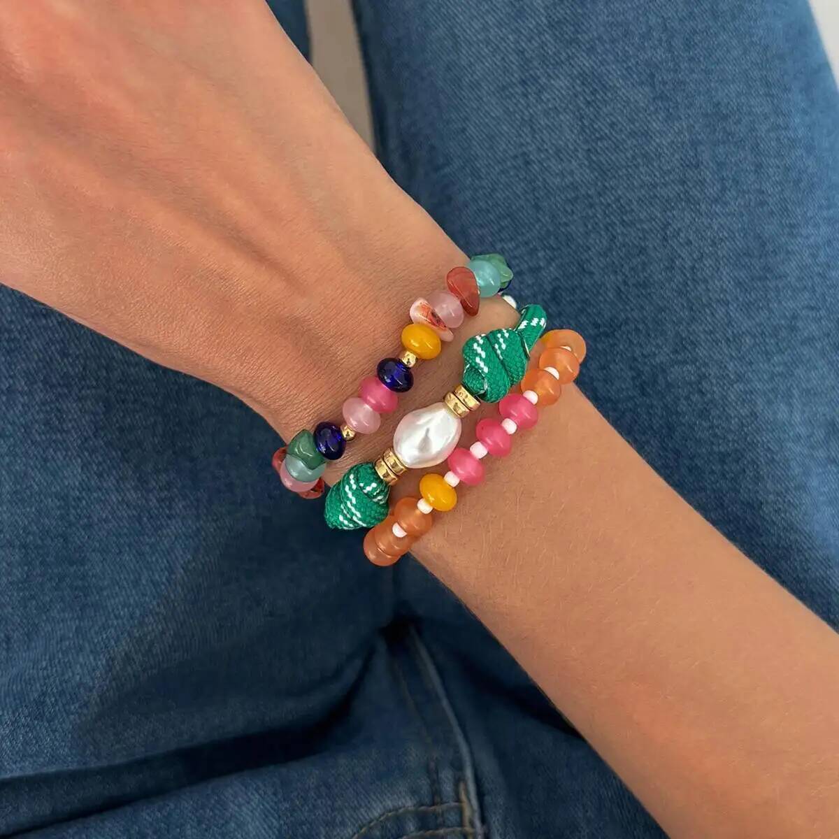 KunJoe 3 ピース/セットカラフルなマルチカラー樹脂ビ - Resin Art Watch のレビューと価格