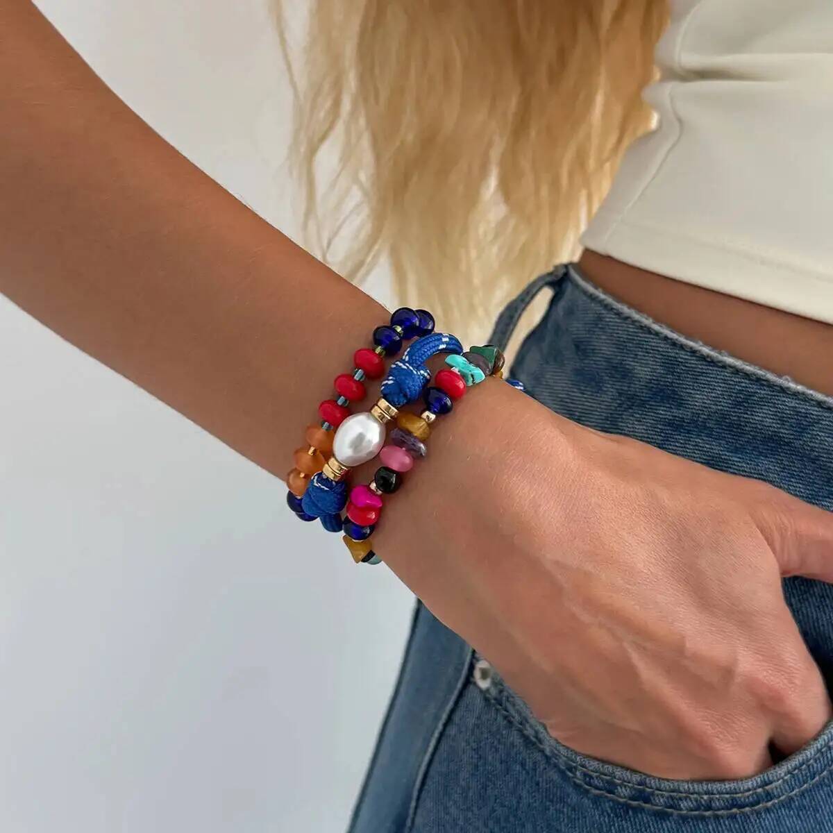 KunJoe 3 ピース/セットカラフルなマルチカラー樹脂ビ - Resin Art Watch のレビューと価格
