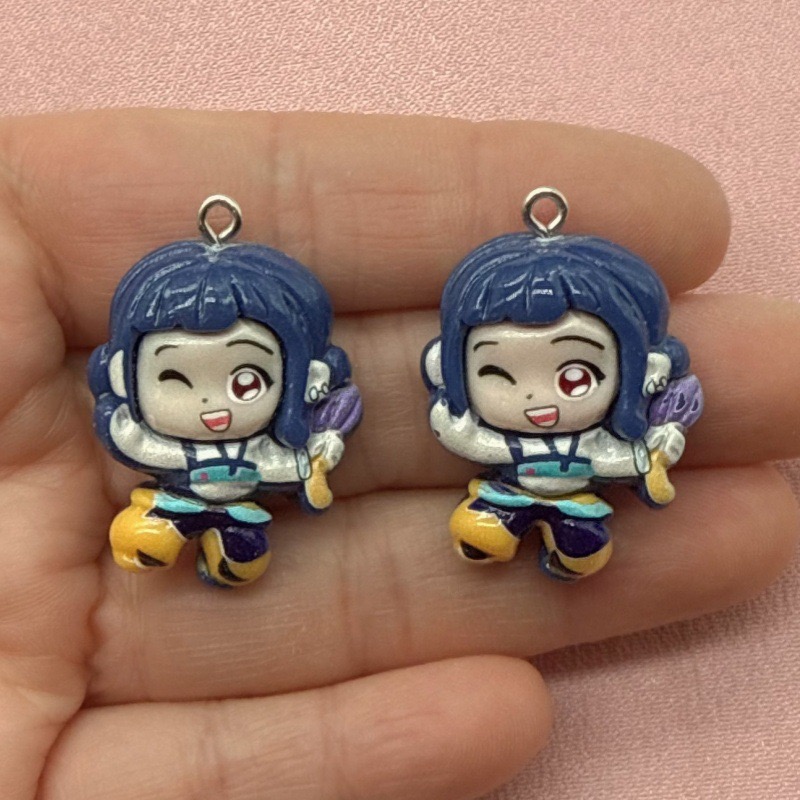 10個入り樹脂製漫画ペンダント、DIYジュエリー製作イヤリン - Resin Art Box のレビューと価格
