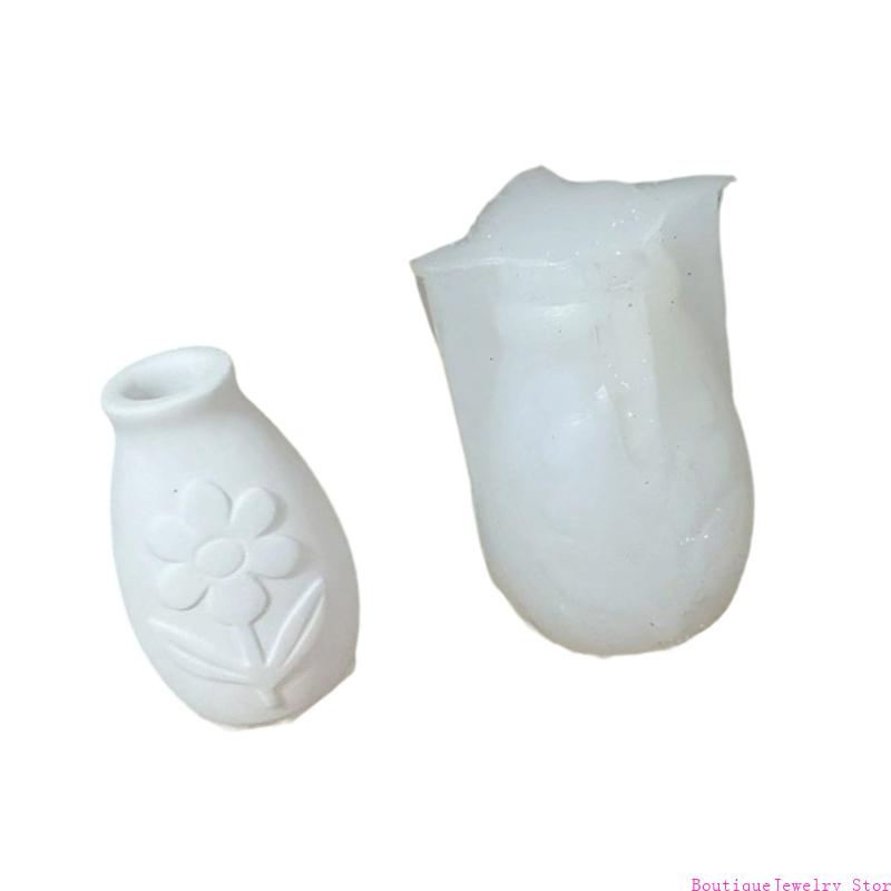 E1PE 芸術的なミニ花瓶作品を作るための高精度シリコンモー - Resin Art Class のレビューと価格