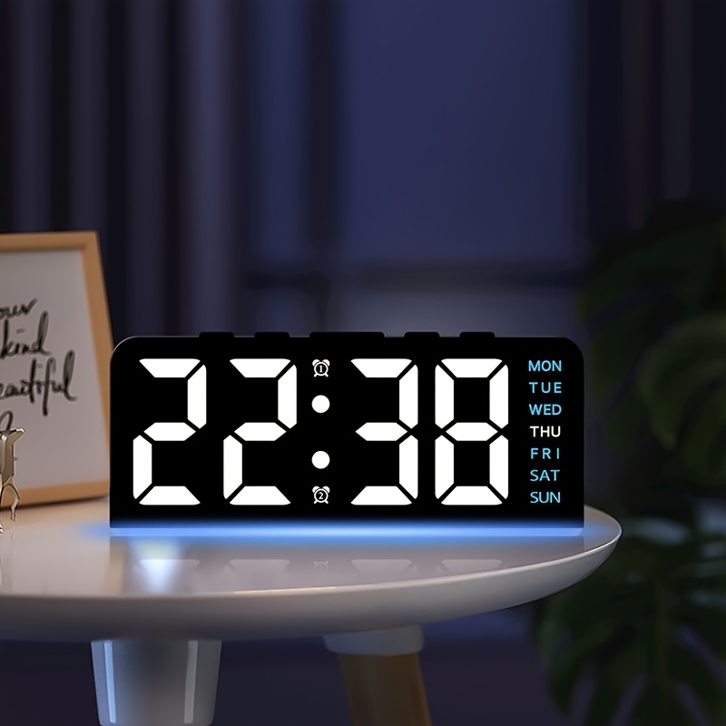 デジタル LED 目覚まし時計 デスクトップ置き時計 ナイト - Resin Art Watch のレビューと価格