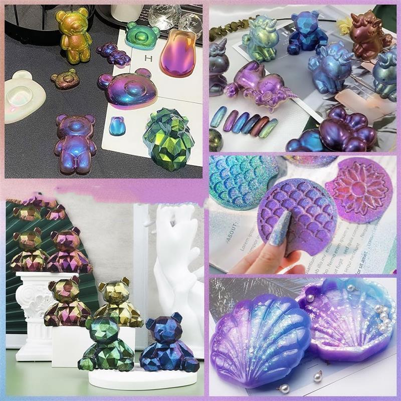 魔法の色あせた真珠のパウダー,カメレオン,レジン,エポキシ, - Glitter Powder Resin のレビューと価格