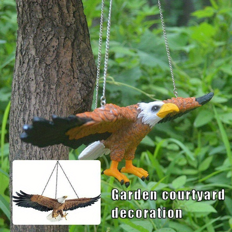 1 個イーグル壁彫刻樹脂動物ぶら下げ飾りイーグル庭の家の装飾 - Resin Art Hanging のレビューと価格
