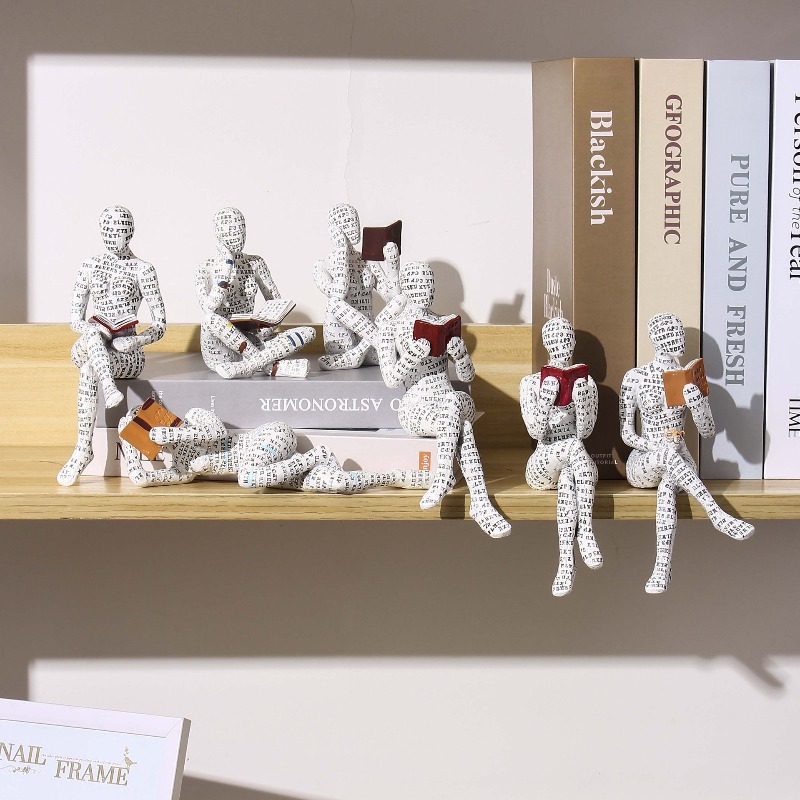 1個入り ミニ読書女性像 思考家スタイル レジンアート彫刻  - Resin Art Images のレビューと価格
