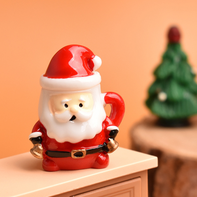 ミニサンタティーカップオーナメント - クリスマス工芸品、妖 - Resin Art Materials のレビューと価格
