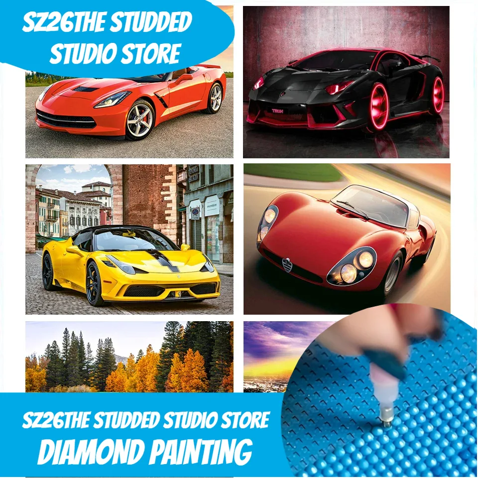 Sz26スタッズ付きダイヤモンドペイント ランボルギーニGT - Resin Art Images のレビューと価格