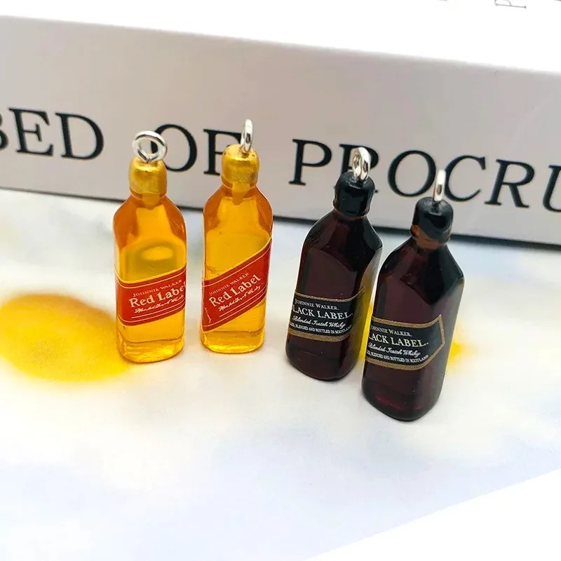10 個小さなワインバーボトル樹脂チャーム DIY イヤリン - Resin Art Box のレビューと価格