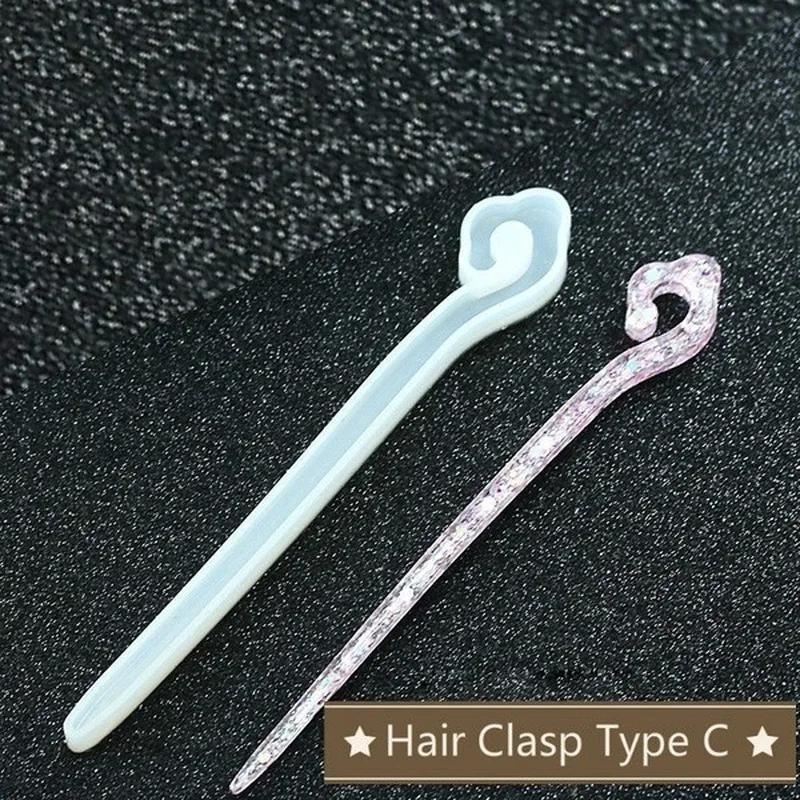 新しい透明ヘアピンシリコーン特殊金型樹脂 DIY ヘアジュエ - Resin Art Box のレビューと価格
