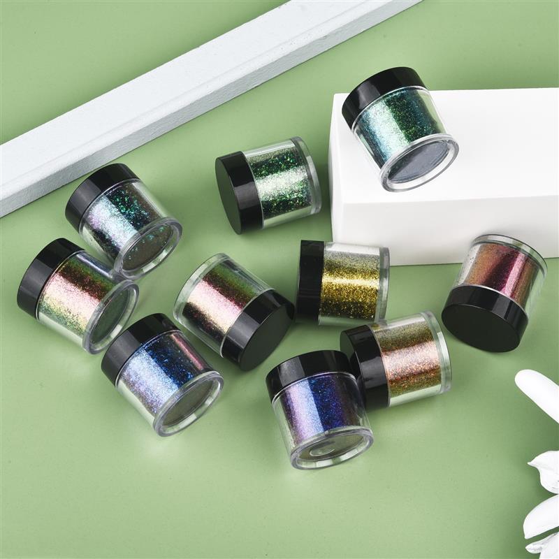 カメレオンレジンミラー,魔法の色あせた真珠の結晶,日曜大工, - Glitter Powder Resin のレビューと価格