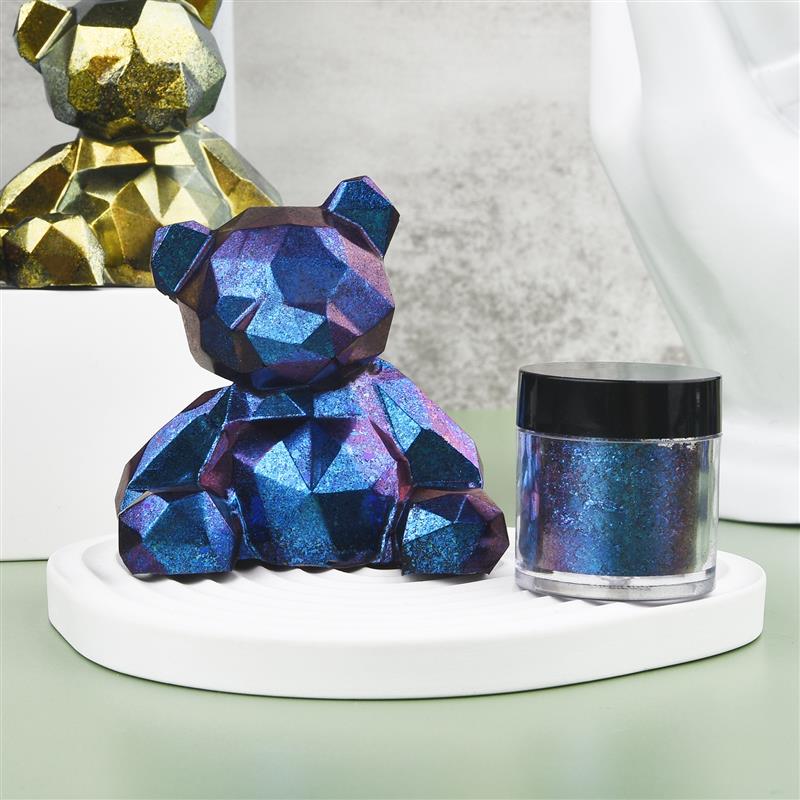 カメレオンレジンミラー,魔法の色あせた真珠の結晶,日曜大工, - Glitter Powder Resin のレビューと価格
