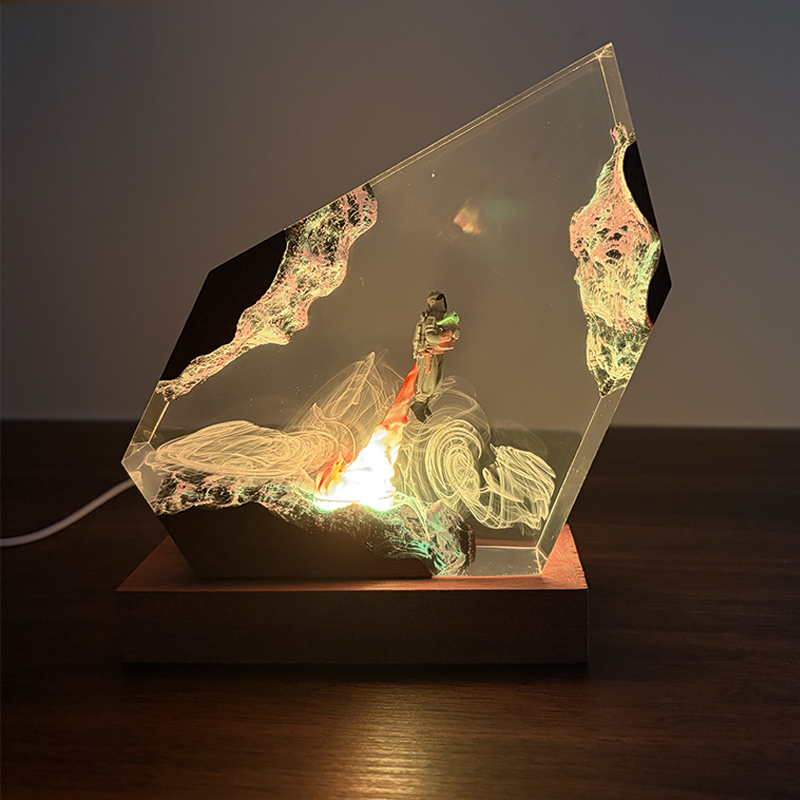 SFアニメフィギュア生物樹脂製テーブルライトクリエイティブア - Resin Art Anime のレビューと価格