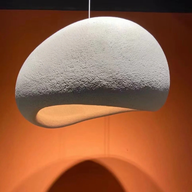2026年製 ホワイトレジン製 ハンギングランプ わびさび  - Resin Art Hanging のレビューと価格