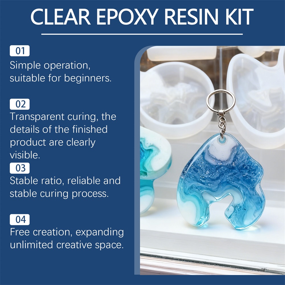 DIYクリスタルクリアエポキシ樹脂 1:1混合比 キャスティ - Resin Art Epoxy のレビューと価格