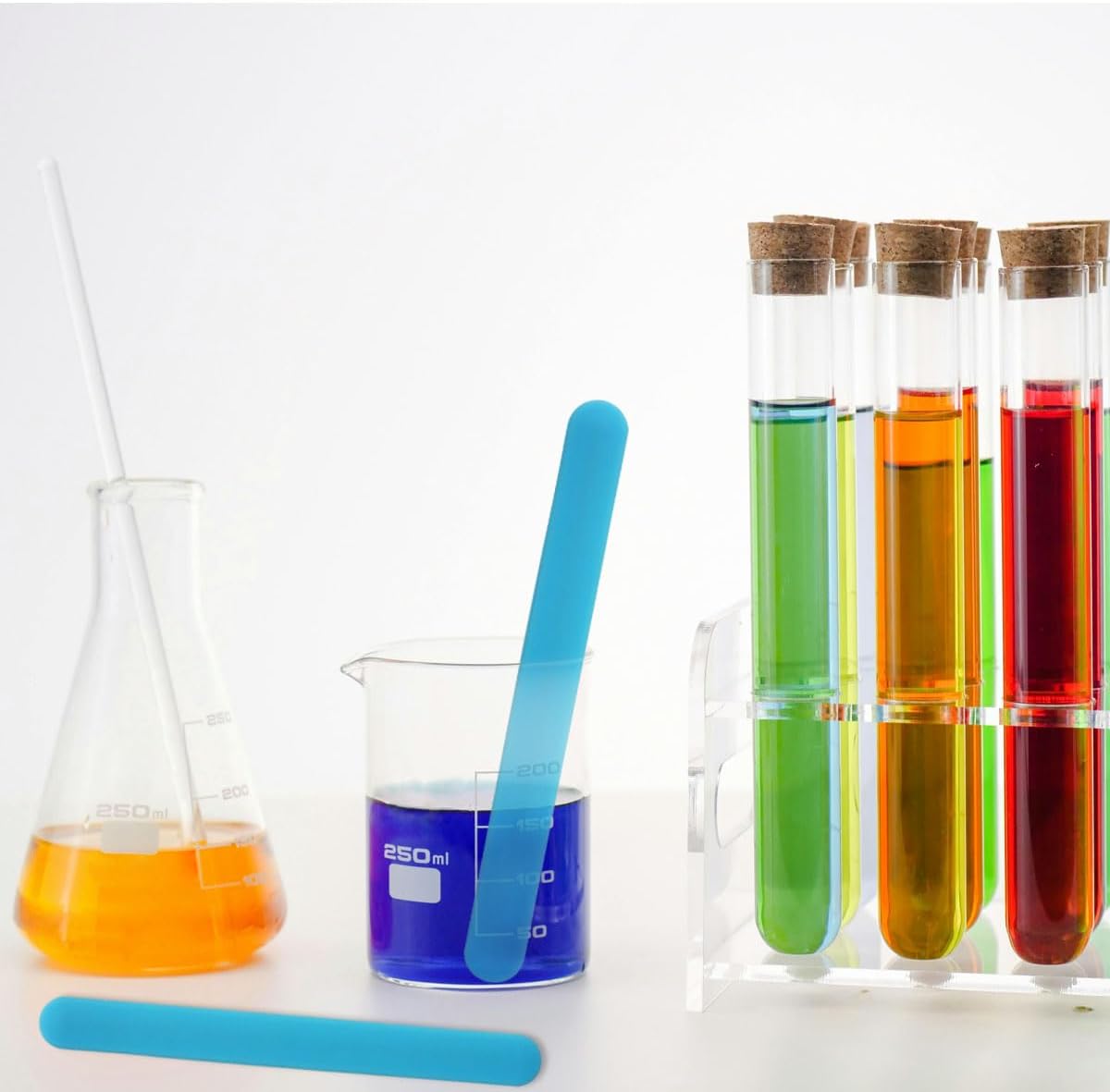 4個入りシリコン攪拌棒、再利用可能なシリコン製アイスキャンデ - Glitter Powder Resin のレビューと価格