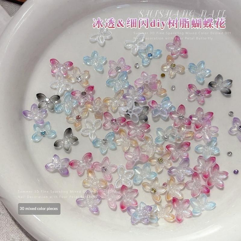【HBA】30個入り 3Dグリッターレジン バタフライフラワ - Resin Art Using Flowers のレビューと価格