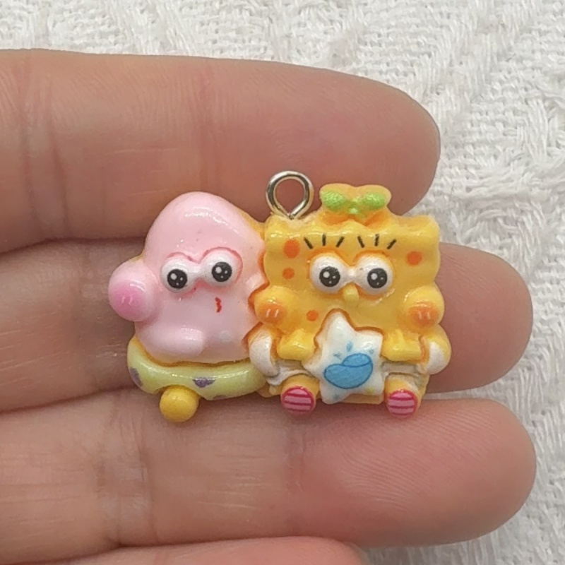 10個入り漫画風樹脂ペンダント、DIYジュエリー製作イヤリン - Resin Art Box のレビューと価格