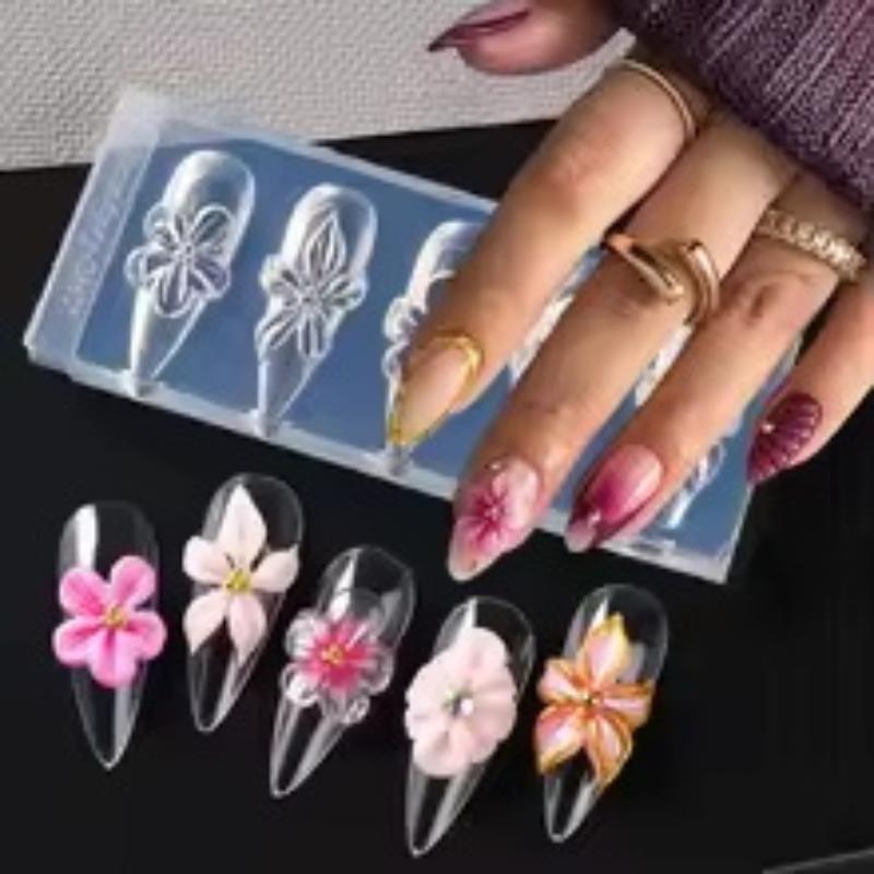 シリコン製3Dフラワーネイルモールド、レジンアート用、創造的 - Resin Art Using Flowers のレビューと価格