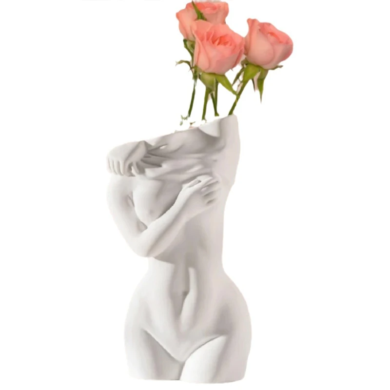 女性のボディ彫刻,樹脂製の花瓶,セラミックアート,北欧のイン - Resin Art Instagram のレビューと価格