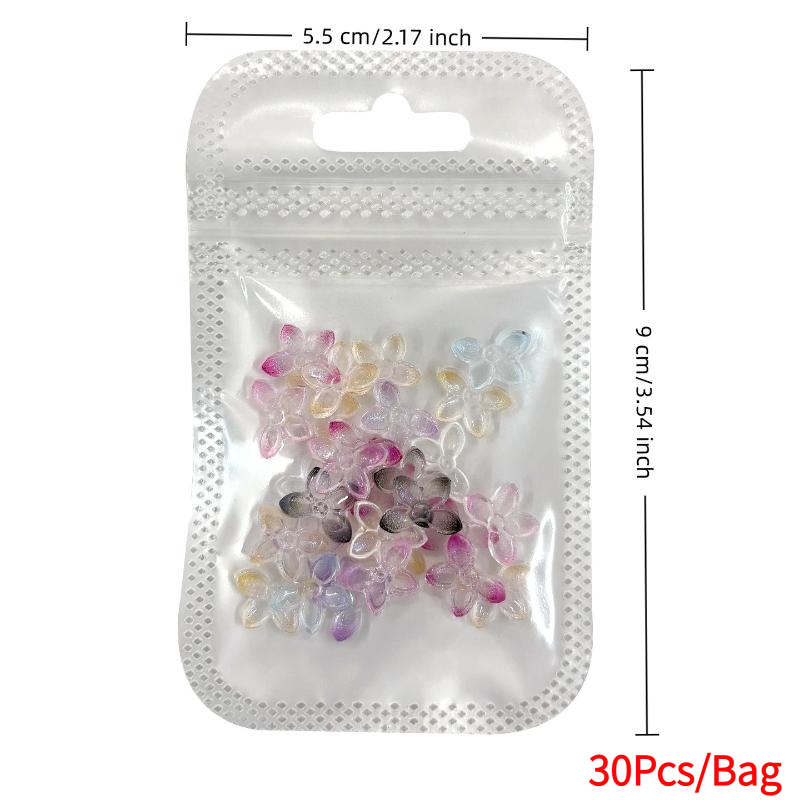 30個入り/袋 3Dグリッターレジン蝶々フラワーネイルチャー - Resin Art Using Flowers のレビューと価格