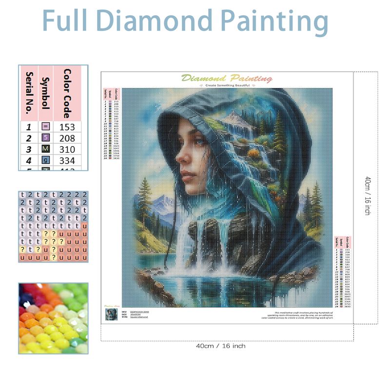 SDOYUNO Diy 5d ファンタジー女性ダイヤモンド絵 - Resin Art Wallpaper のレビューと価格