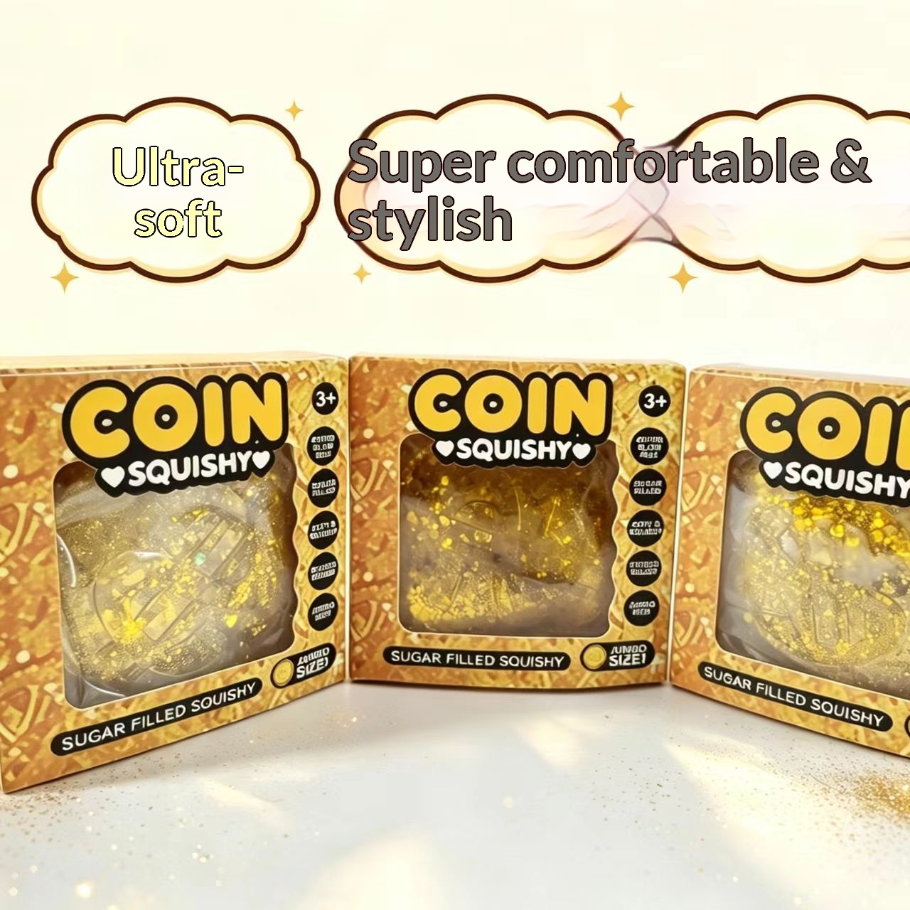 12個入り/フルケース 8.5cm グリッター付き模造ドル硬 - Resin Art Materials のレビューと価格