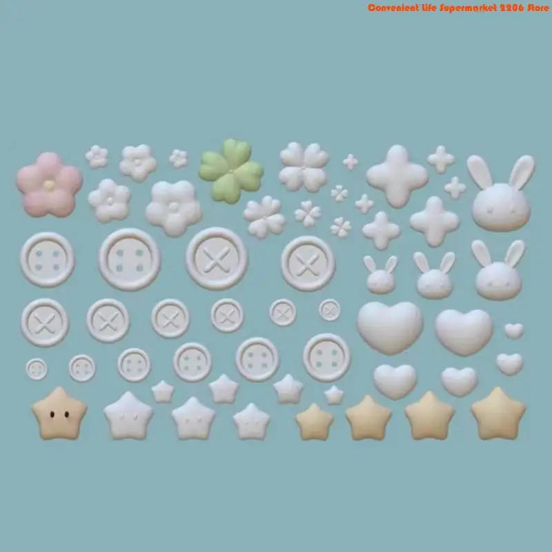 E06E 多用途シリコーン鋳造金型ボタンアクセサリー金型多彩 - Resin Art Class のレビューと価格